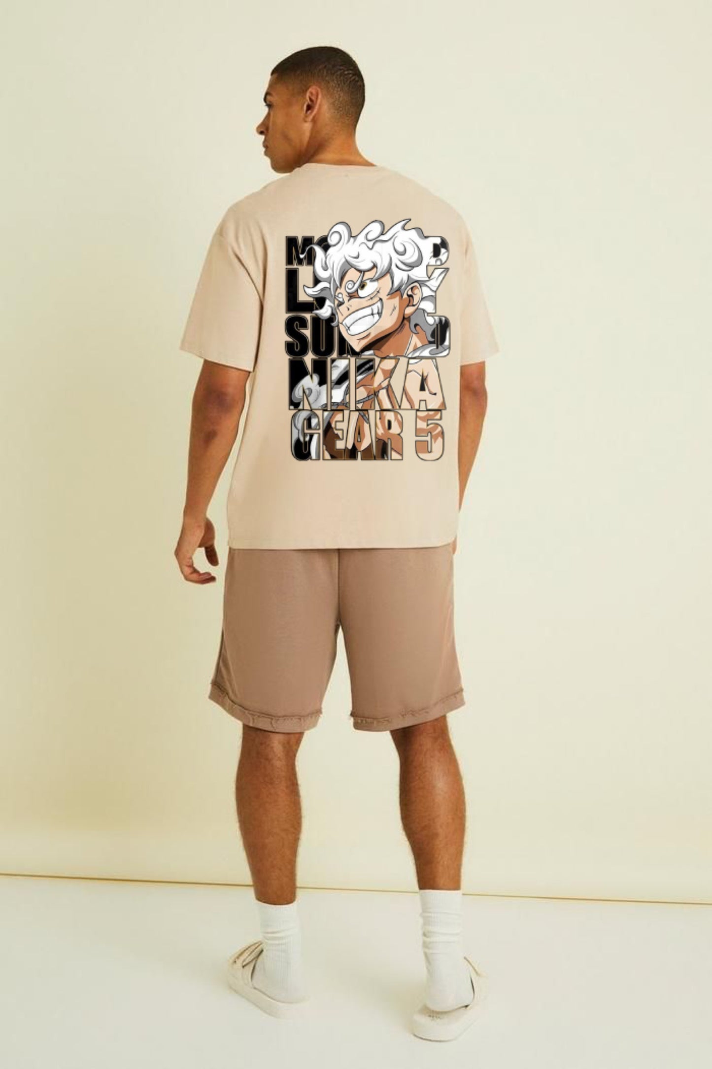 Oversized anime back printed t-shirt (unisex)