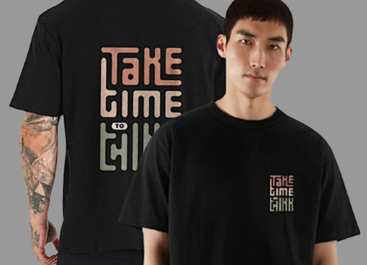 Clear Graphic Printed T-Shirt for men