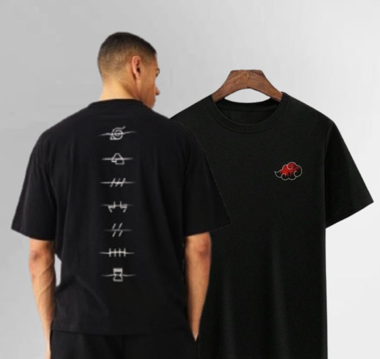 Oversized Anime Tee – Black Edition (unisex)