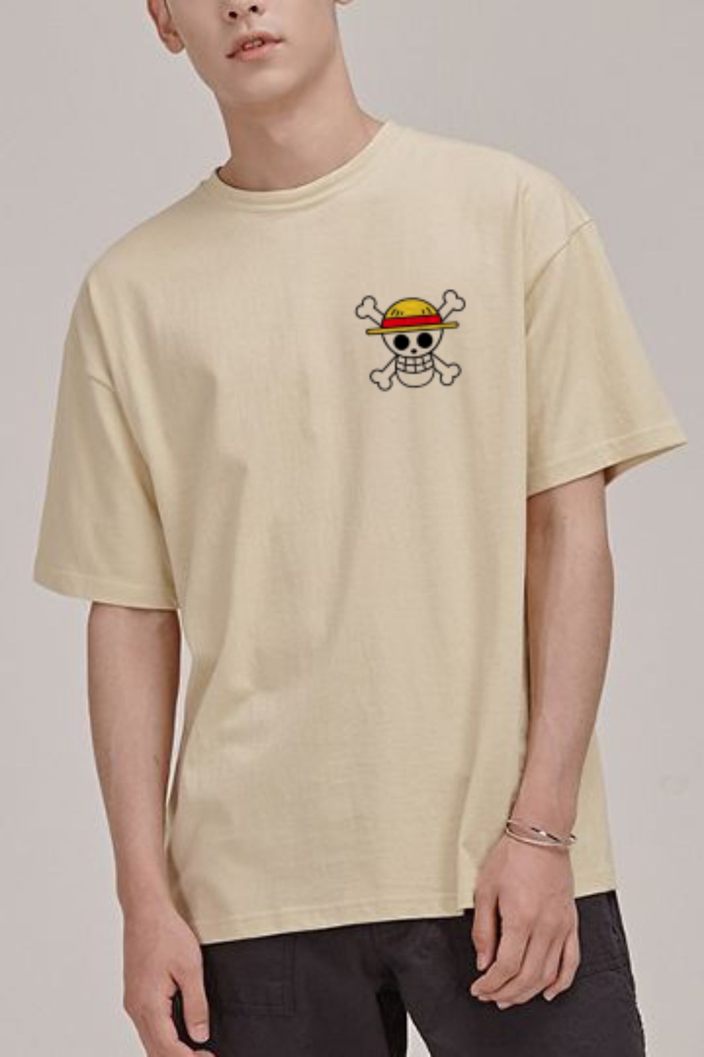 Oversized anime back printed t-shirt (unisex)