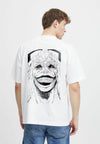 Oversized amine back printed t-shirt for men (White)
