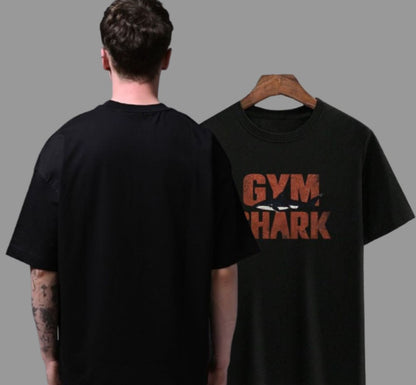 Men-oversized front printed t-shirt for gym
