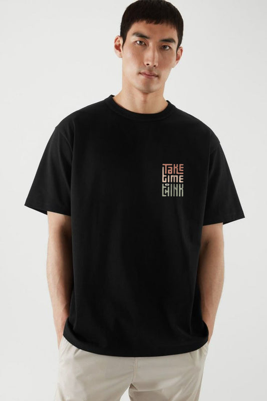 Clear Graphic Printed T-Shirt for men