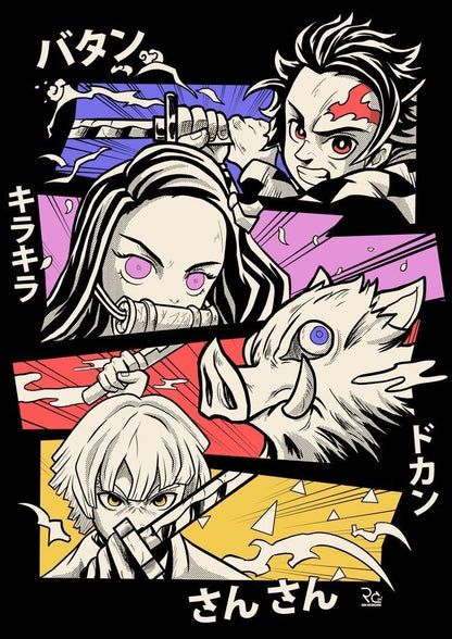 Printed graphic oversized anime t-shirt (unisex)